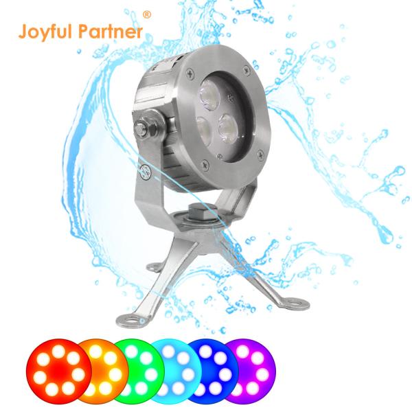 Luz de piscina LED à prova d'água exterior 3W 6W Luz de fonte LED IP68