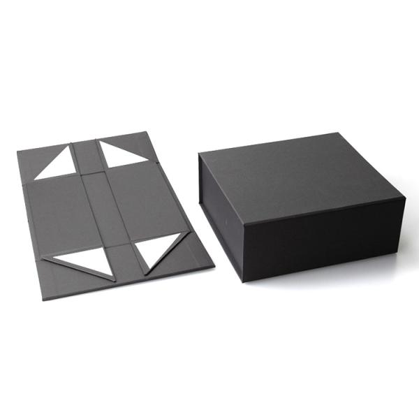 Флип Custom Matte Black Luxury Foldable Hard Paper Magnetic Closure Gift Box для подарков