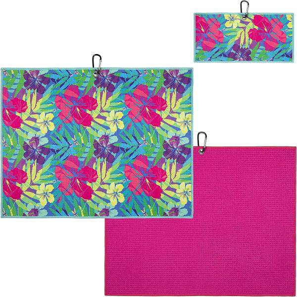 Custom 40x60cm Thick Waffle Weave Microfiber Waffle Golf Towel Logo Sublimation Sports Golf Towel