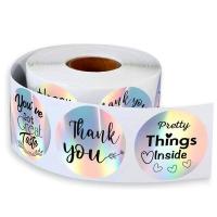 Rainbow Flower Printing Adhesive Sticker Label For Greeting Cards Gift Wraps Mailers Bag