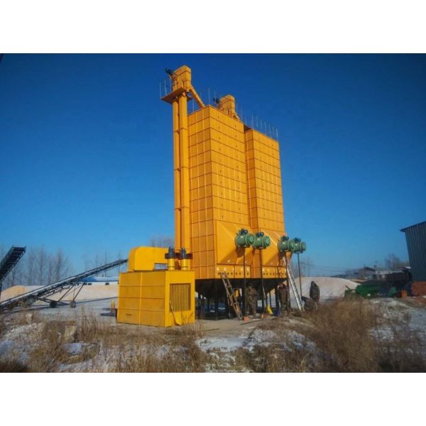 19.6kw Power Paddy Rice Dryer Intermittent Circulating Dryer 2900 * 2400 * 13600mm