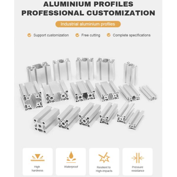 25*50 Factory Customized T Slot Aluminum Extrusion Profile for Industry Equipment Frame