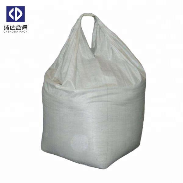 One Lifting Loops PP Big Bags , 500kg Bulk Bags UV Treated Printing Customized
