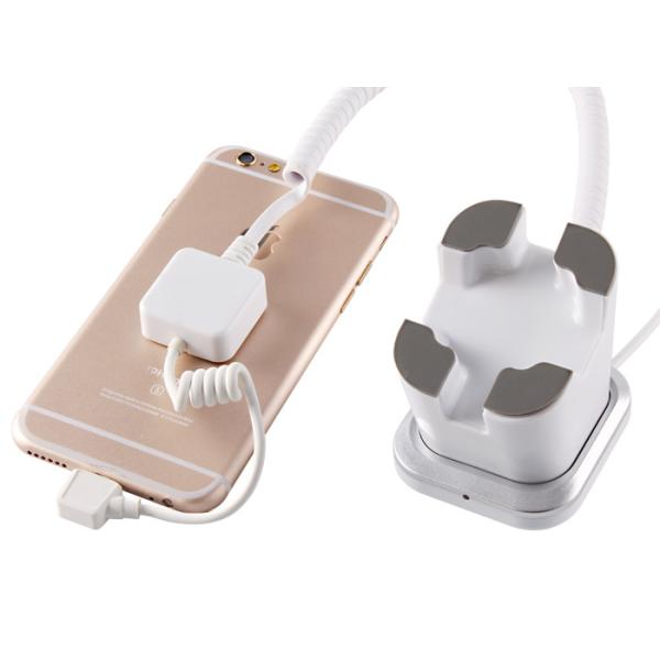 COMER anti-theft alarm displaying system for tablet shops security Retractable floor plastic magnetic stand