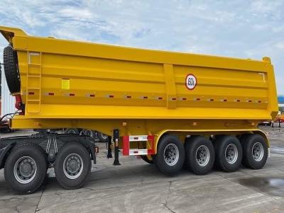 3/4 Axles 60-80 Tons Heavy Tipper Dump Truck Semi Trailer with 9t Grade Performance
