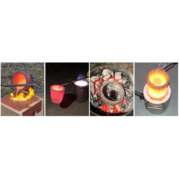 Factory Supply Large Sic Crucible 50kg 350kg Silicon Carbide Pot Sagger Silicon Carbide Crucible For Melting Cast Iron