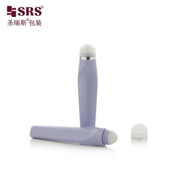 SRS8444-12ML Blowing Customize Color Plastic PETG Unique Shape Roll On Bottle For Eye Gel Serum Massage