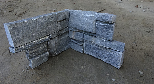 Veneer Cultured Stack Ledge Stone Exterior Wall Cladding Panles With Corners