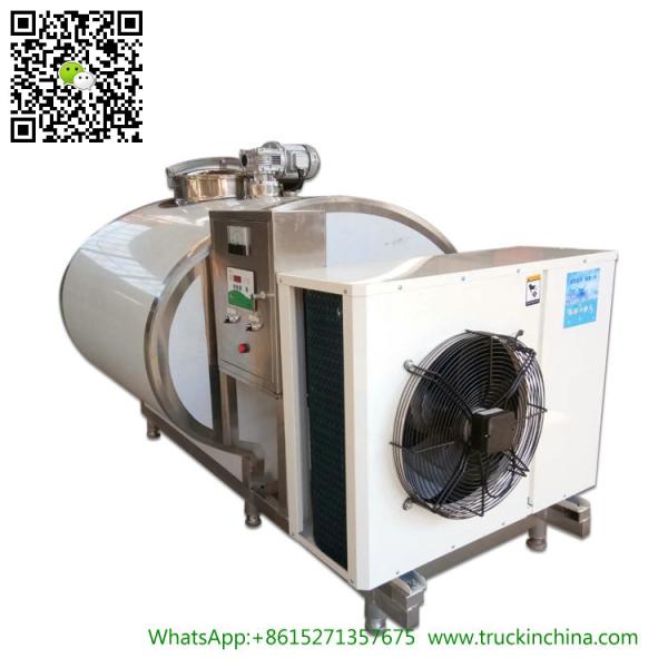 Stainless steel Milk Cooling Tank Body For Lorry Trucks 8CBM- 25CBM