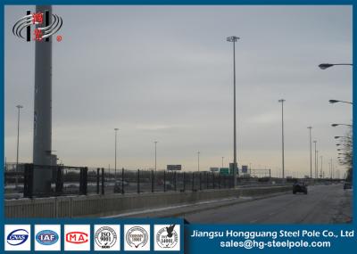Q420, mastro alto pólo claro da iluminação por projecção Q460 tubular para a iluminação da estrada