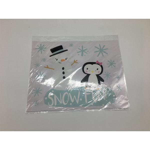 Customized PVC Wall Decals For Christmas Decoration / White Ink Festival Party Accessories