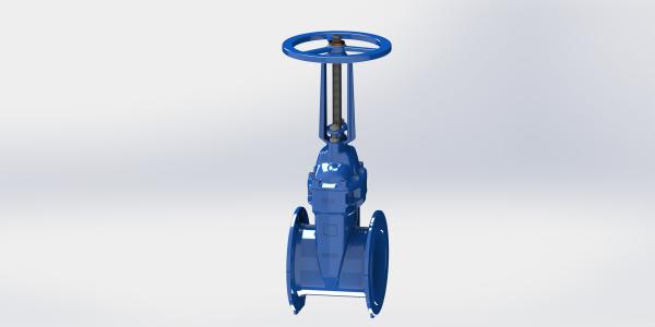 PN25 Ductile Iron Gate Valve Manual Operated Flange Type