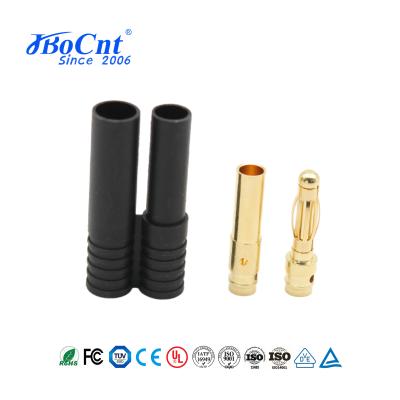 Aircraft Lithium Battery Banana Plug Socket , 4.0mm Double Banana Connector