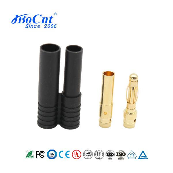 Aircraft Lithium Battery Banana Plug Socket , 4.0mm Double Banana Connector