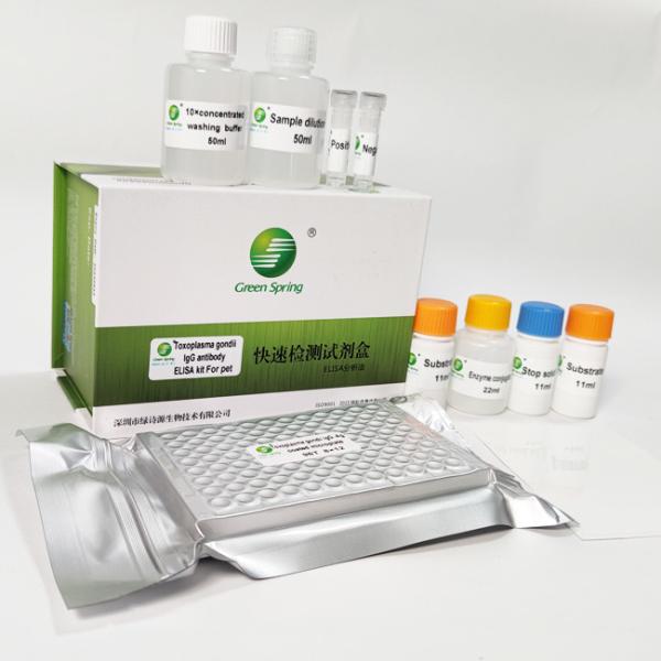 Животный набор сыворотки или теста Toxoplasma IgG ELISA плазмы быстрый на любимец 96 Wells/набор