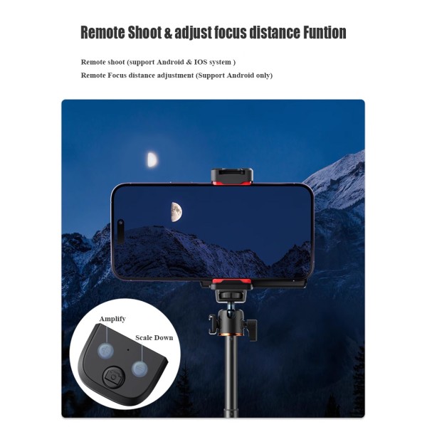 Universal Phone Camera Grip Wifi Cell Phone Camera Handle With LED Light And Screw Hole