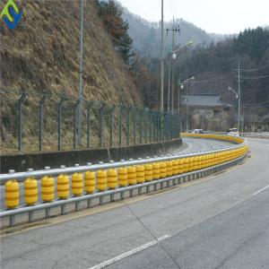 Traffic Safety ISO EVA Buckets Rolling Guardrail PU PVC Roller Barrier For