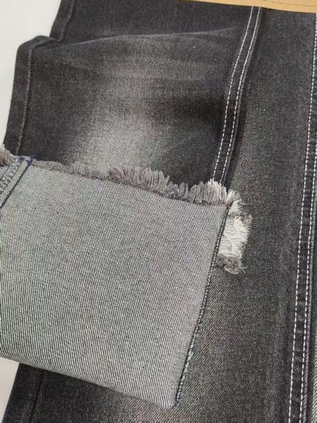 11.5OZ NOIR/BLANC Non étiré 65% en coton denim Tissu avec 7*10 construction Pour les jeans JSD3036B