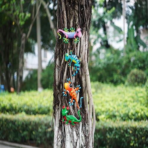 Jarda exterior original Art Decoration Easy Installation do geco do metal