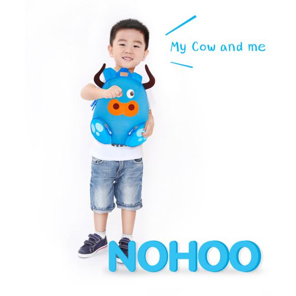 Neoprene Cute Kids Cow Backpack , Personalized Book Bags For Toddlers