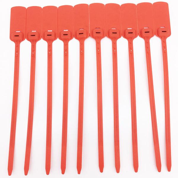 Disposable Plastic Tamper Proof Self Seal Lock Customized Logo Plastic Strip Seals Plastic Seal 30cm For Bank
