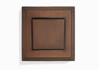 Home Bedroom Brass Switches And Sockets 86mm 90mm for Decorative