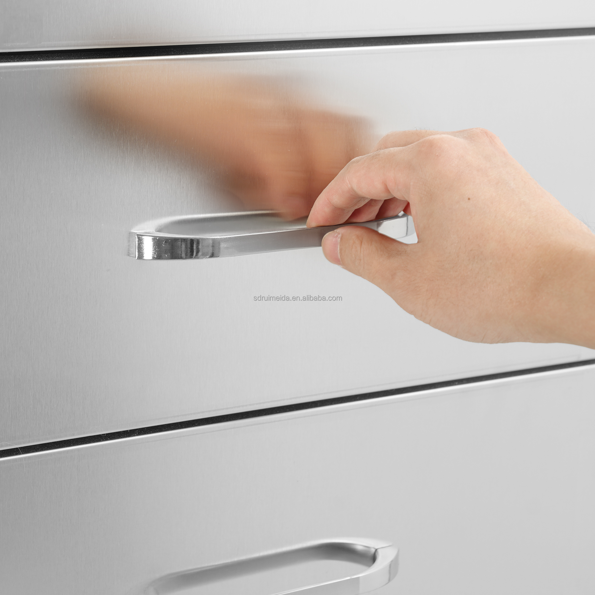 Dustproof Windproof Corrosion Resistant Stainless Steel Outdoor Kitchen Drawer with Smooth Slide Rails