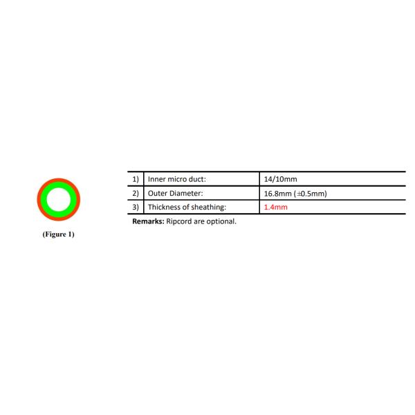 HDPE Tube Bundle Direct Bury (DB) 1 направление 14/10 мм