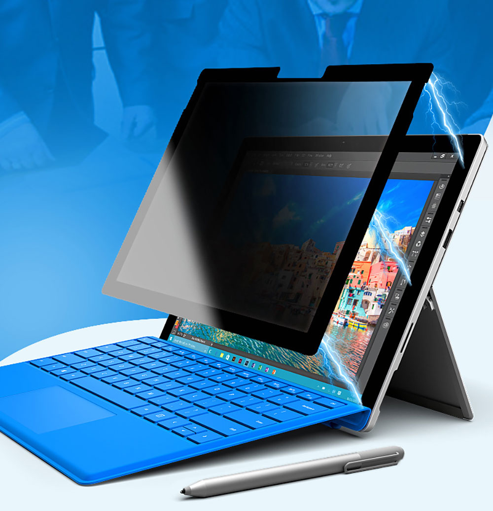 Tablet Tempered Screen Protector for Microsoft Surface Pro 10 9 8 Glass High Quality Knock-Down Anti-Peeping Ghm94 Laudtec Wholesale OEM/ODM/Private Label