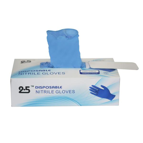 Adult Disposable Nitrile Exam Gloves Blue Color 3.5g Exam Xl 3xl