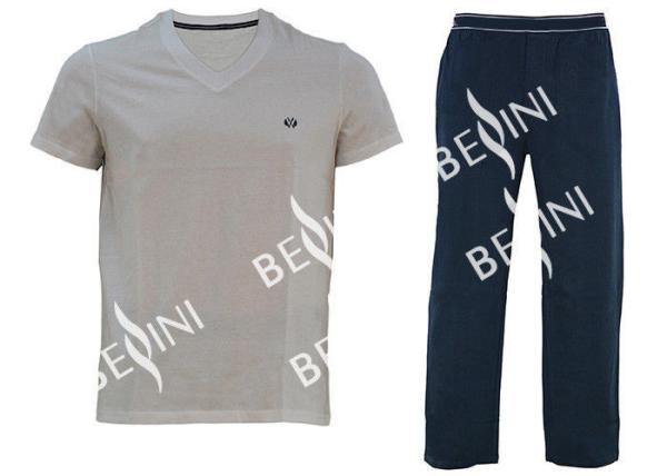 Personalized Mens Designer Pajama Sets , Mens Cotton Loungewear S/M/L/XL/XLL Size