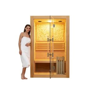 Smartmak 3kw Steam 3 Person Cedar Steam Sauna For Weight Loss Therapy
