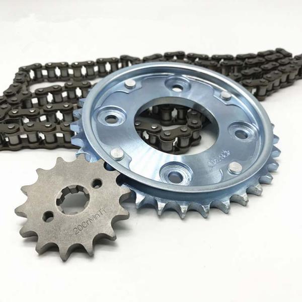 High Frequency Quenching 420 428 Motorcycle Chain and Sprocket Kits for Pakistan Market