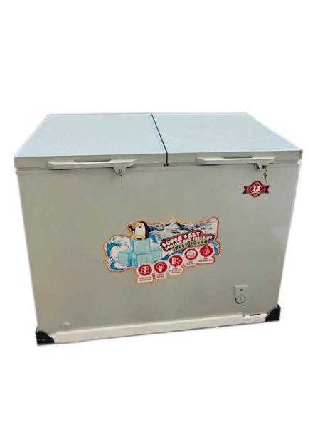 350L Double Door Deep Chest Freezer With Aluminium Inner