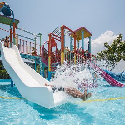 Commercial Water Park Equipment Ocean Style Medium Fiberglass Outdoor Water Playground Slide Spray Games