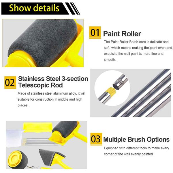 DIY Washable Paint Runner Pro Roller 5pcs 6pcs For Painting Walls