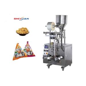 PLC Control Triangle Bag Packing Machine Beans Automatic