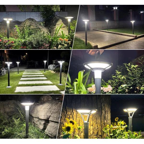 Outdoor Landscape Light with Adjustable Height 2.8W Solar Panel Power 7h Working Hours