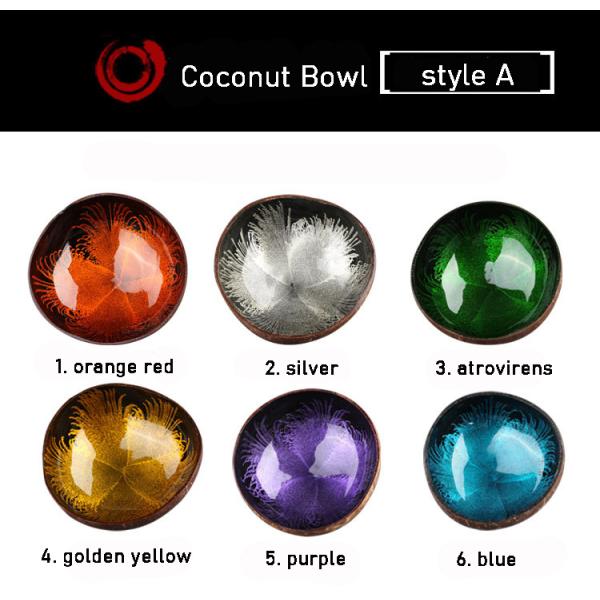 OEM/ODM Acceptable Natural Coconut Shell Bowl Design Ornament Lacquered Coconut Bowls from Regional Feature