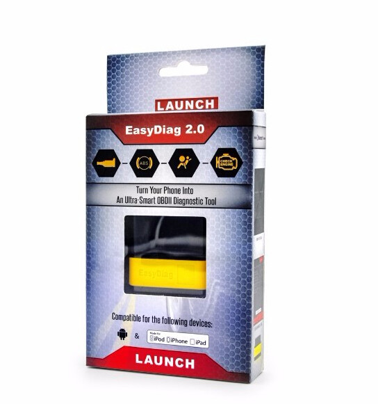 2017 Original Launch x431 EasyDiag 2.0 Plus with 2 free Vehicle Software for iOS & Android 2 IN 1