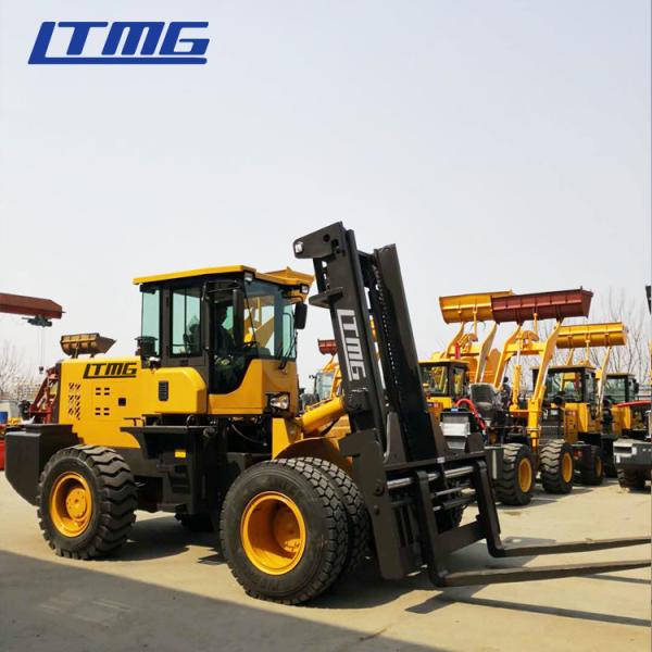 Nice Design10 Ton All Wheel Drive Forklift , 10k All Terrain Forklift Xichai Engine