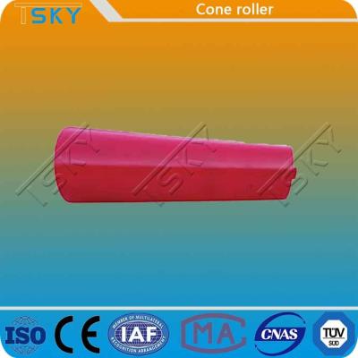 Rolo mais inativo do transporte vermelho da lubrificação de auto da forma de cone