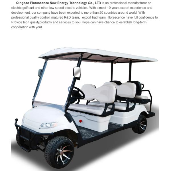 Certification électrique de la CE du chariot de golf 4x4 80km de Seater de la haute performance 5KW 6