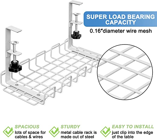 Удаляемый трей для управления кабелями для домашнего офиса