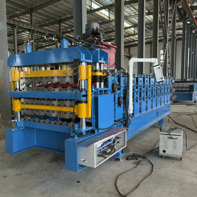 Galavnized Steel Profile Africa Popular Three Layer Roofing Sheet Roll Forming Machine 