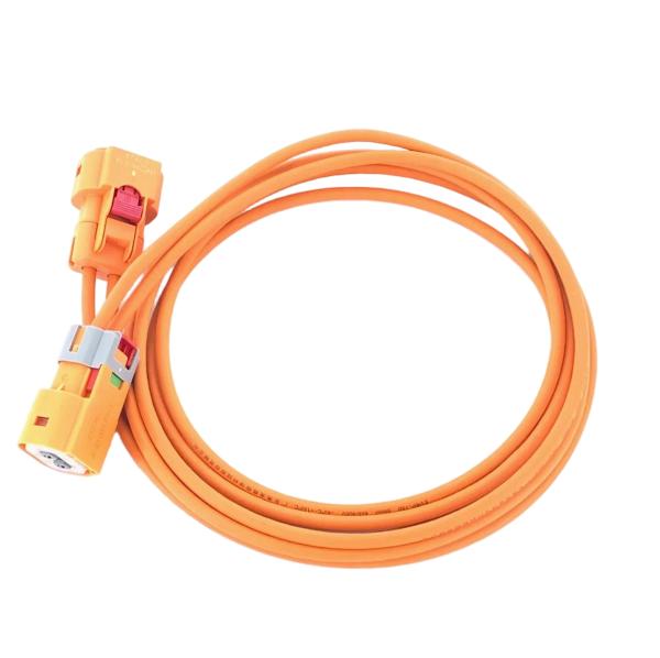 Orange Automotive Wire Harness with Copper Conductor for New Energy Batteries