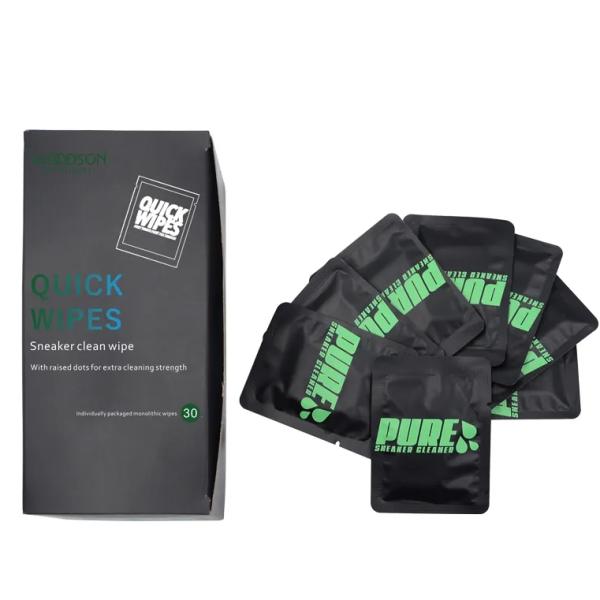 Kit de cuidado de zapatillas OEM Toallitas húmedas desechables Limpieza de zapatos