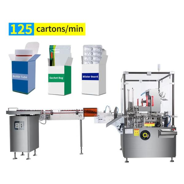 150L/min Air Consumption Vertical Cartoning Machine Precise Packaging