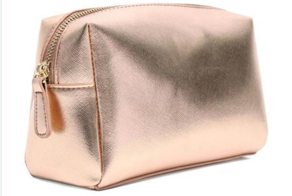 PU Leather Portable Makeup Cosmetic Bag Waterproof For Promotion