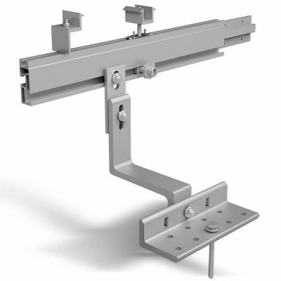 Customized Solar Mounting Accessories Painting / Zinc Coated Solar PV Roof Hooks